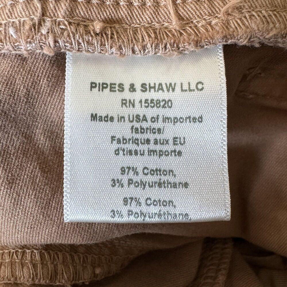 Veronica Beard Pants Womens 29 Karter Straight Leg High Rise Camel Patch Pockets - Picture 10 of 16
